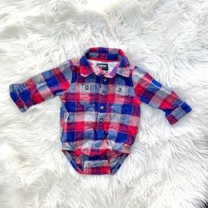 Baby Plaid Flannel Bodysuit